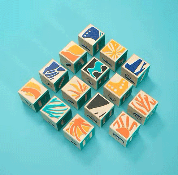 Premium Ocean-Themed Wooden Building Blocks by Uncle Goose – Eco-Friendly Educational Toys for Kids, Perfect for STEM Learning & Creative Play at Home or School