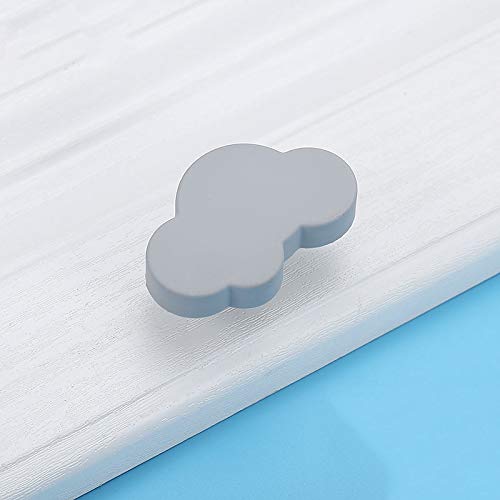 XIANGMIHU Grey Cloud-Shaped Children's Furniture Knobs - Single Hole Drawer Pulls for Bedroom, Kitchen & Home Improvement - Durable Cabinet Handles for Kids' Room Decor & DIY Projects