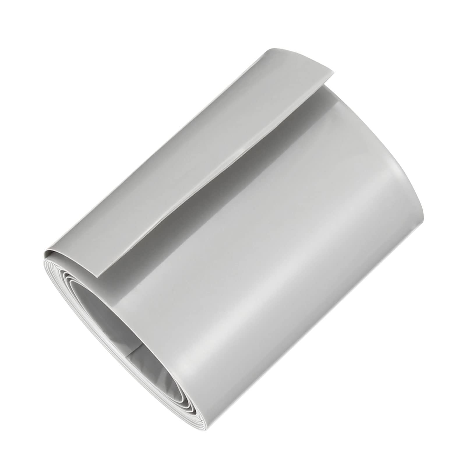 DMiotech 65mm Flat 2m PVC Heat Shrink Tubing Sleeves for AA Battery Pack - Grey Battery Wraps for Organizing, Insulating, and Protecting Batteries in Electronics, DIY Projects, and Home Appliances