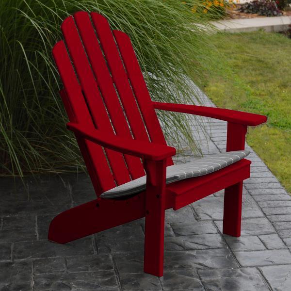 Premium Yellow Pine Kennebunkport Adirondack Chair - Outdoor Patio Furniture for Garden, Deck, Poolside & Backyard Relaxation | Durable & Weather-Resistant Wooden Chair