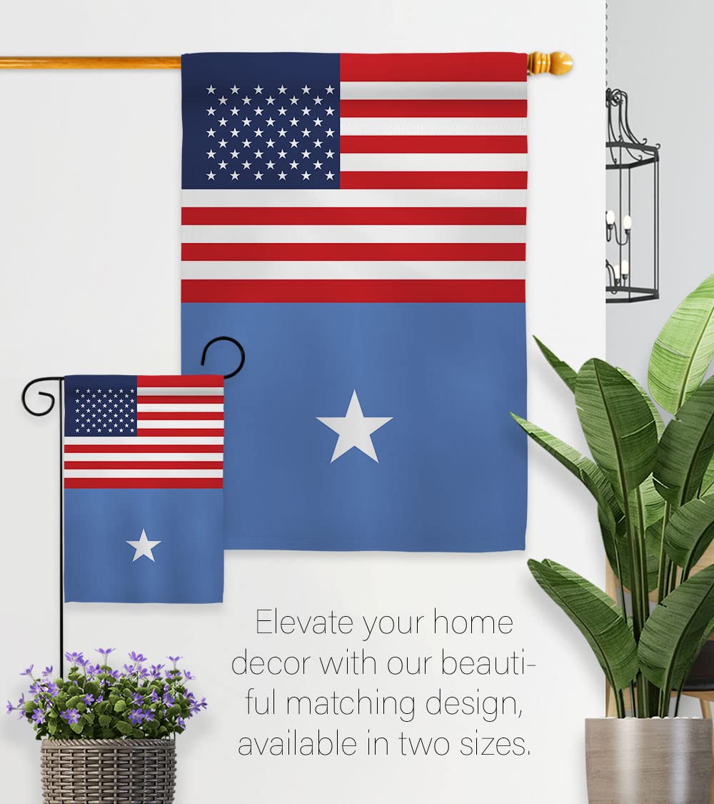 Americana Home & Garden Somalia US Friendship House Flag - Double-Sided Decorative Banner for Yard, Garden & International Events - Made in USA - Perfect for Patriotic Displays, Cultural Celebrations & Diplomatic Gifts