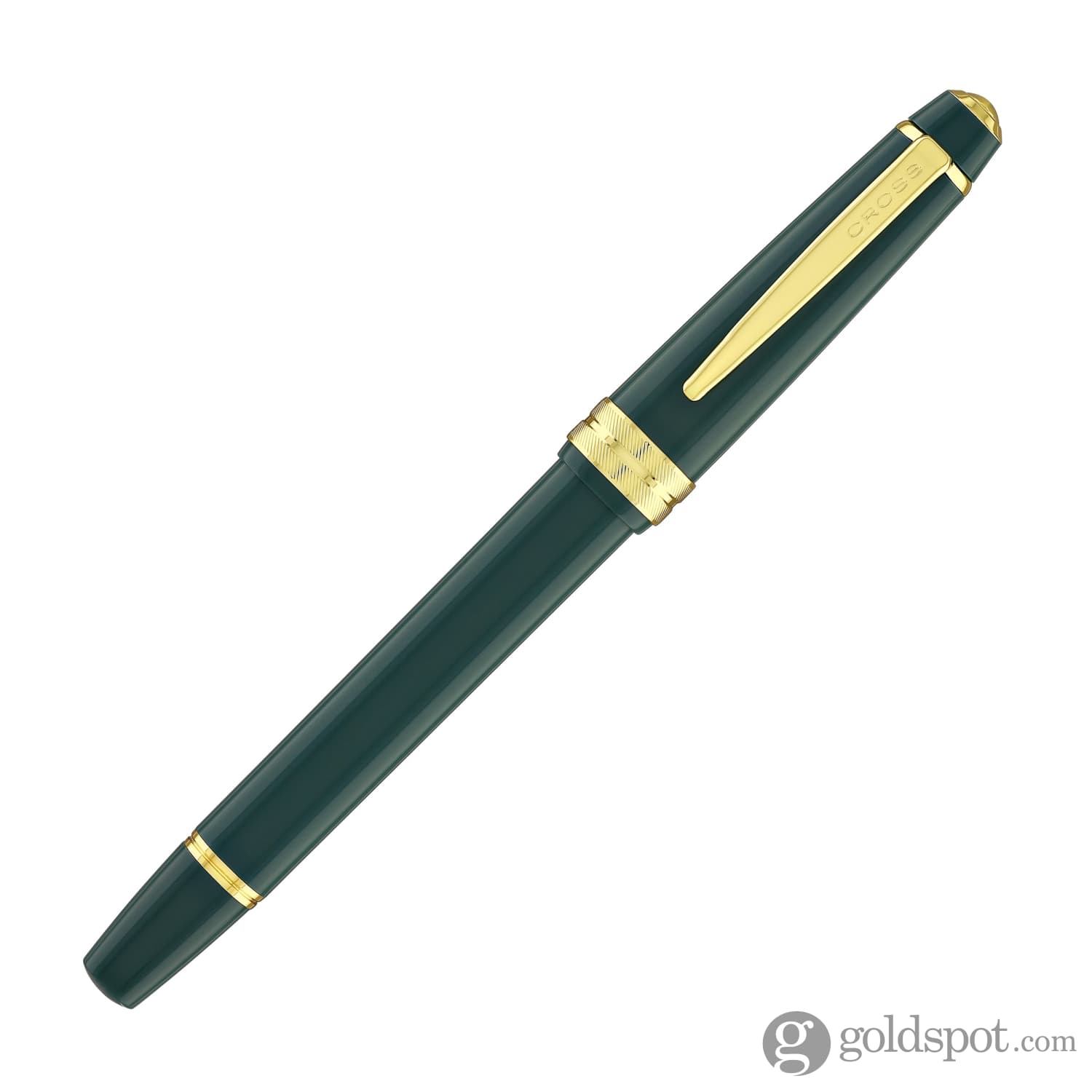 Cross Bailey Light Rollerball Pen - Glossy Green Resin with Gold Trim | Premium Writing Instrument for Office, Journaling & Gift Giving