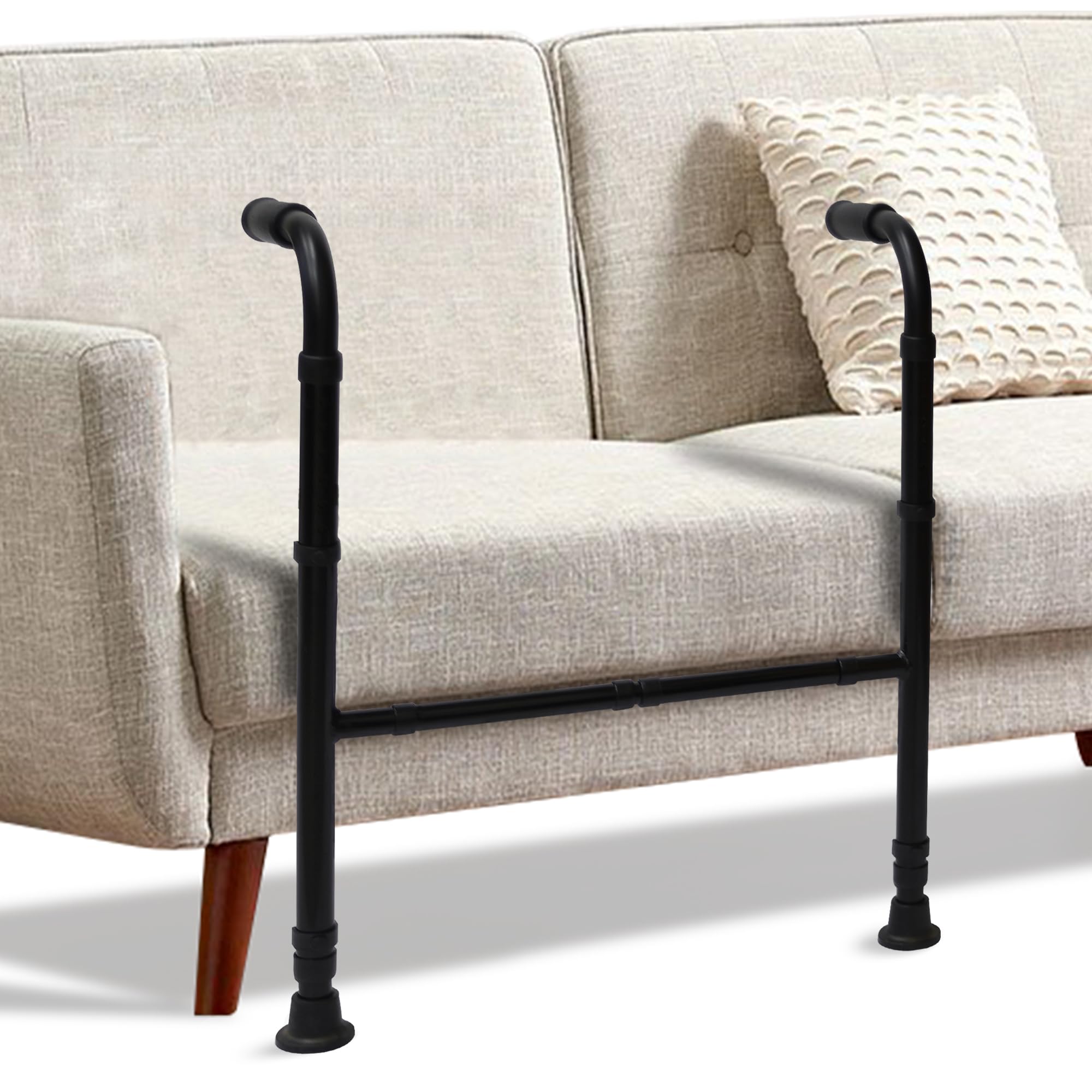 Adjustable Stand Assist Aid for Elderly - Versatile Mobility Couch Riser with Extra Handles - Senior Safety Rails for Patients & Disabled - Perfect for Living Room, Bedroom & Post-Surgery Recovery