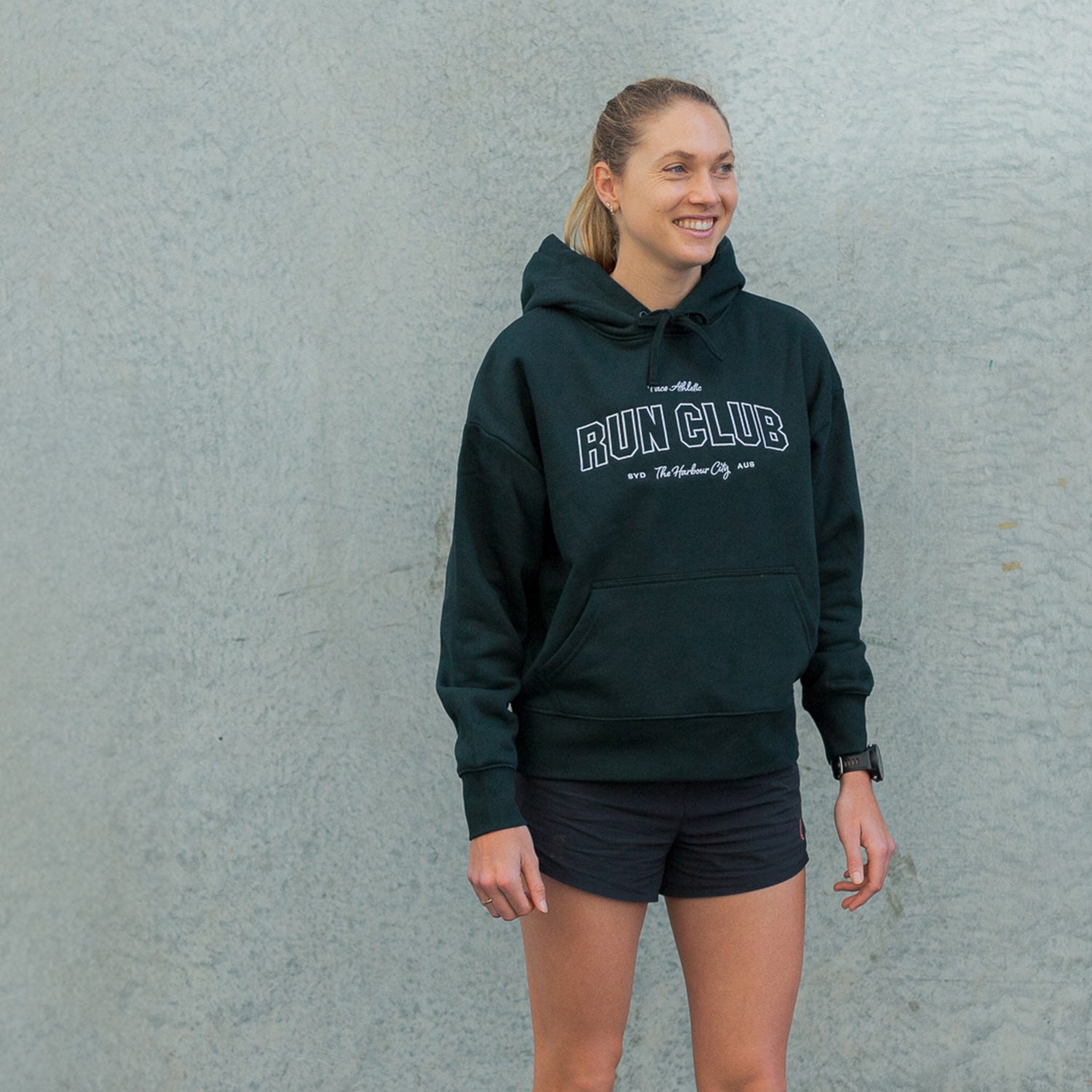 Women's Pace Run Club Heavyweight Hoodie - Warm Fleece-Lined Pullover for Running, Gym & Outdoor Activities