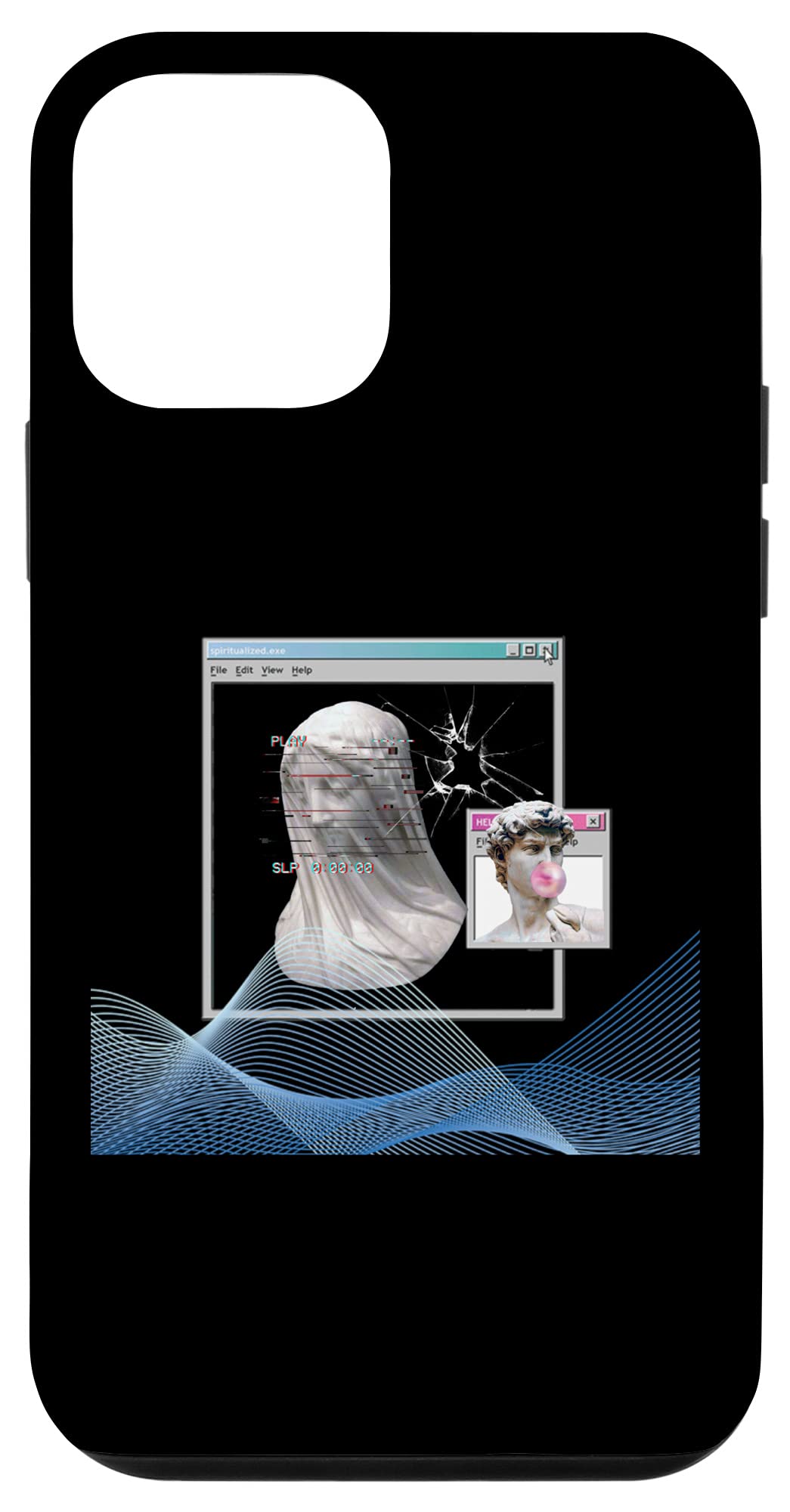 iPhone 12 Mini Case - Retro Vaporwave Aesthetic PC Design with Trippy 90s Computer Art | Perfect for Tech Enthusiasts & Nostalgic Style Lovers