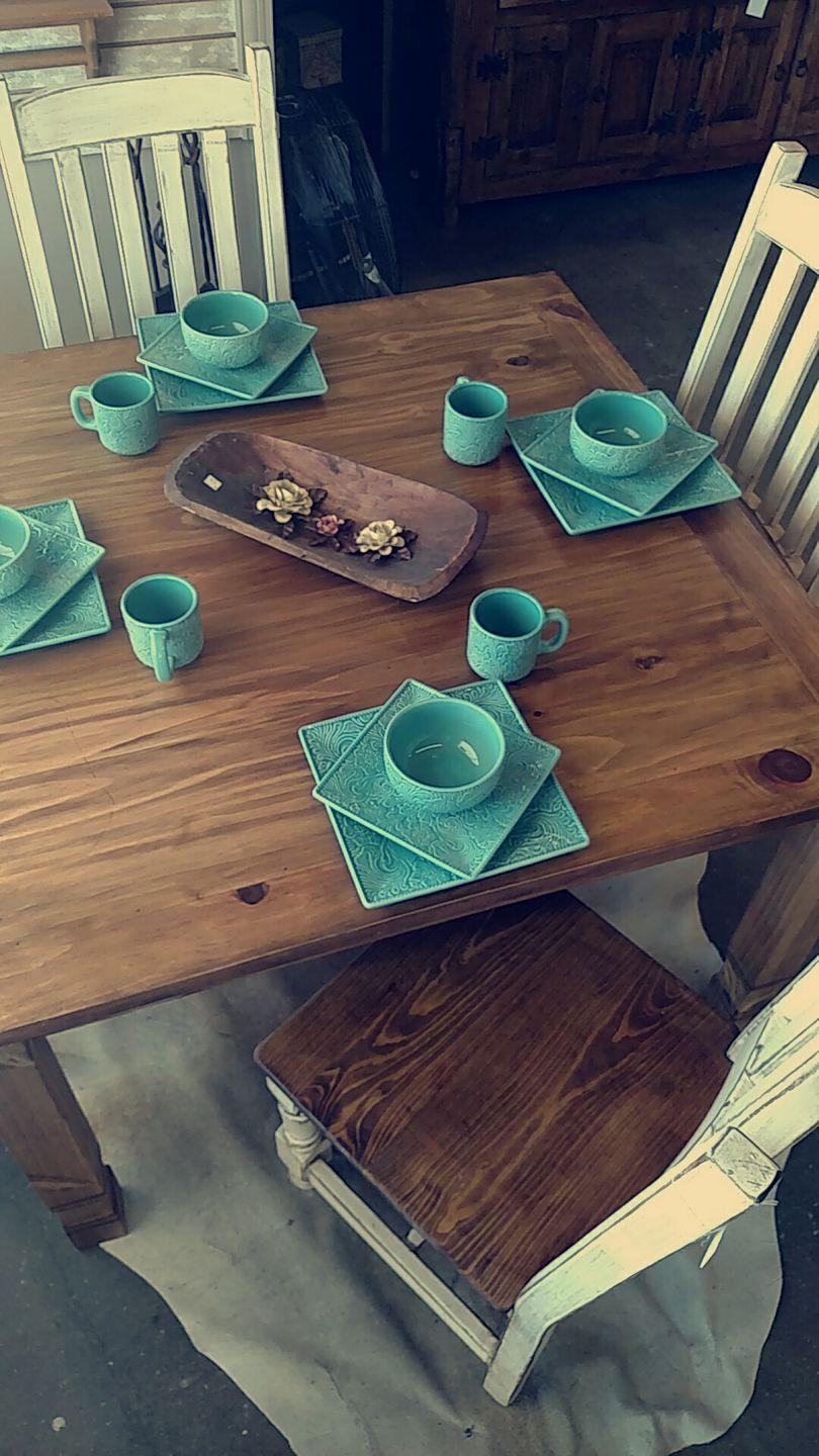 Turquoise Embossed Ceramic Dinnerware Set - 16-Piece Elegant Tableware for Formal Dining & Special Occasions | Perfect for Weddings, Dinner Parties & Home Decor