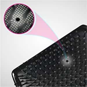 DIAMOND AMERICA Premium Paddle Hair Brush for Men & Women - Heavy Plastic Detangling Brush for Thick & Curly Hair - Salon Quality Hairbrush (8586) - Perfect for Home, Travel & Styling