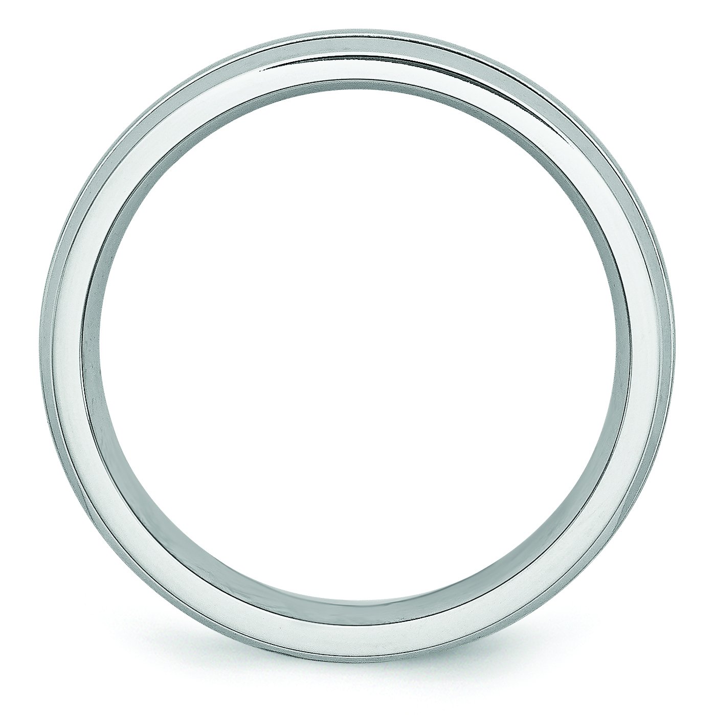 Men's Cobalt Wedding Band Ring - 6mm Polished & Satin Grooved Design - Perfect for Engagement, Anniversary & Everyday Wear