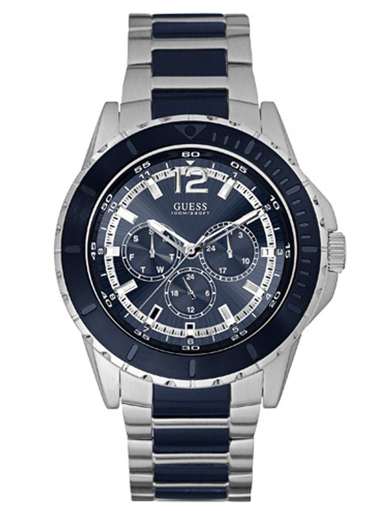 GUESS Men's W0478G2 Stainless Steel Chronograph Watch - Waterproof, Fashionable & Durable for Business, Casual & Outdoor Activities