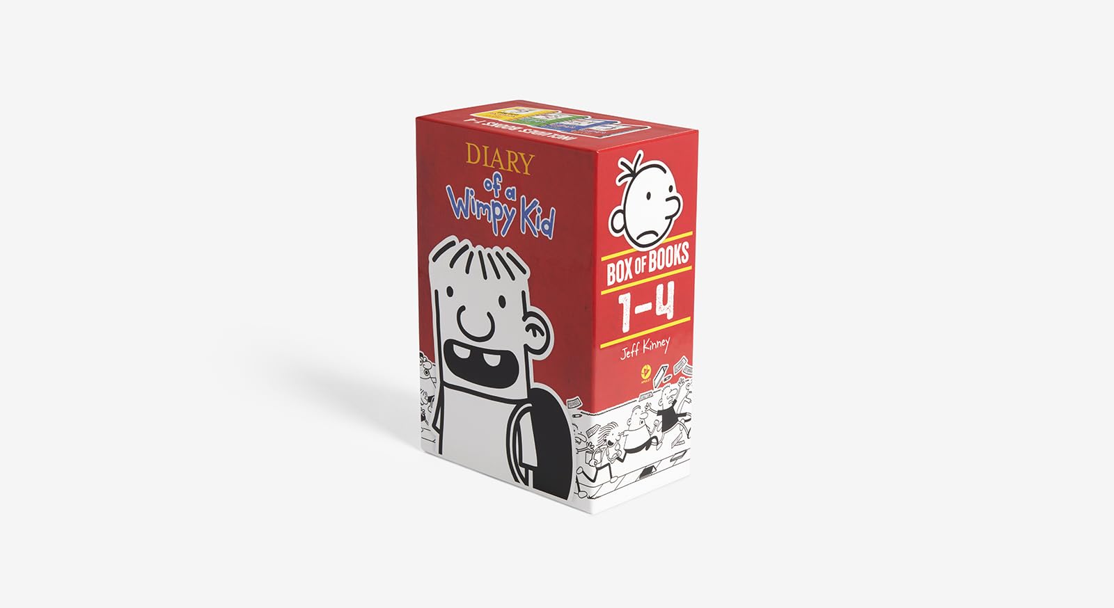 Diary of a Wimpy Kid Hardcover Book Set 1-4 - Includes Diary of a Wimpy Kid, Rodrick Rules, The Last Straw & Dog Days - Perfect Gift for Kids, Teens & Book Lovers - Great for Reading, Gifts & Classroom Libraries