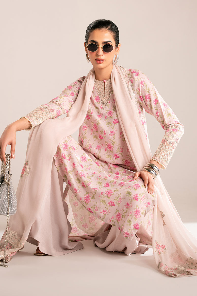 Elegant Hushed Violet 2-Piece Set (Shirt & Dupatta) for Women - Perfect for Weddings, Parties & Festive Occasions