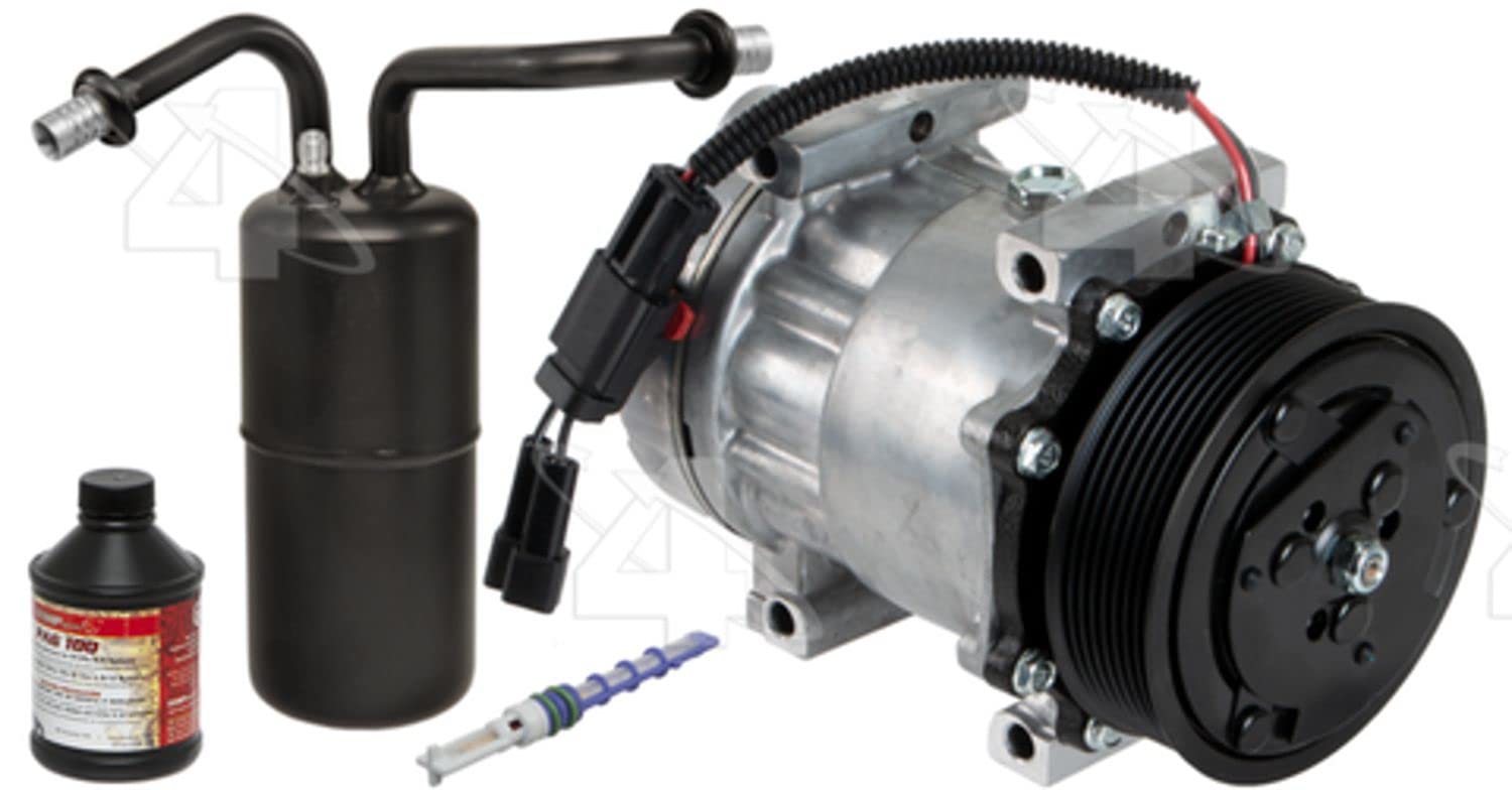 Four Seasons 3572NK Complete Air Conditioning Kit with New Compressor, Mount & Drive Kit | AC Replacement Parts for Cars & Trucks | Perfect for DIY Auto Repair & Summer Cooling Upgrades