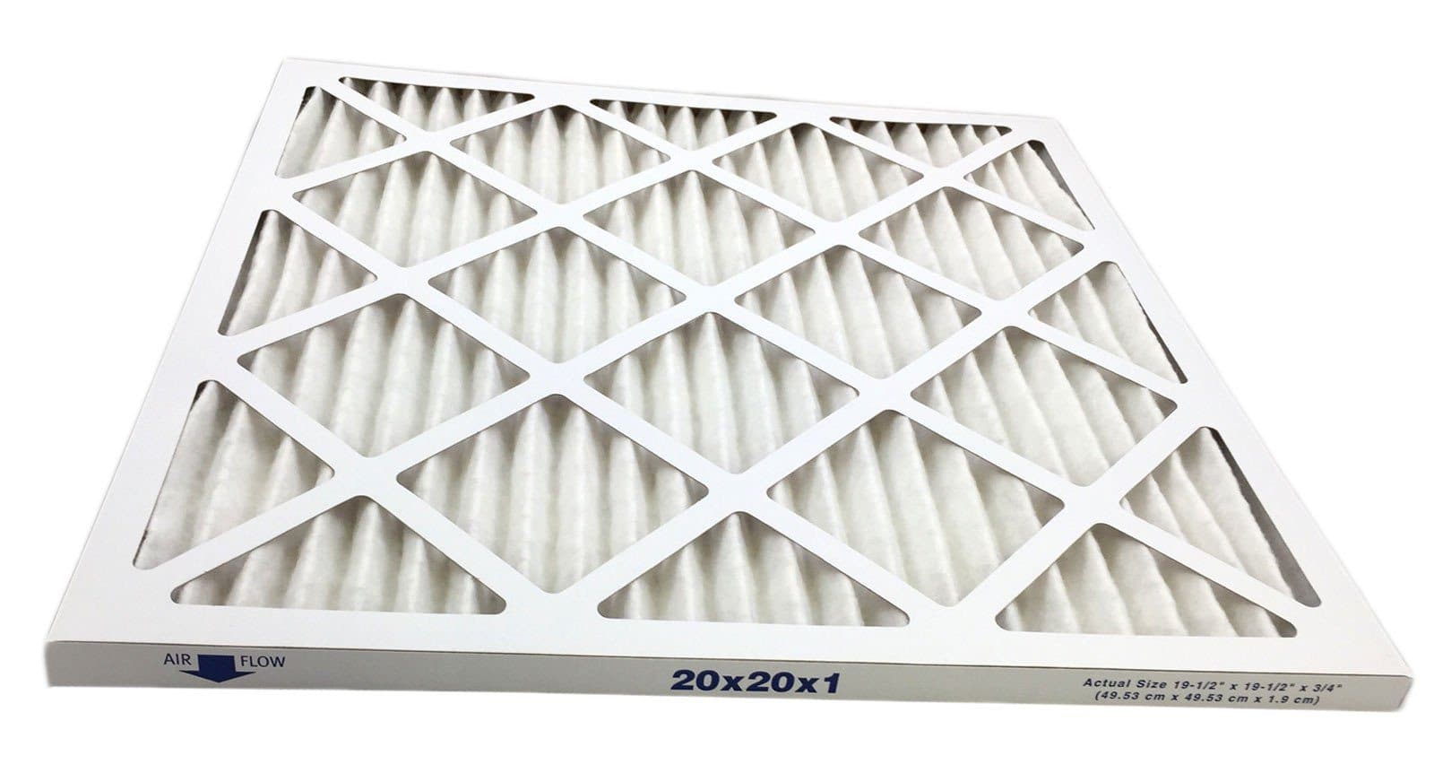 20x20x1 MERV 11 Pleated Air Filter for Allergies - Case of 6 | HVAC Furnace AC Replacement Filters for Home & Office Use
