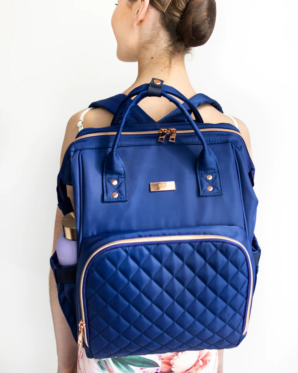 Premium Pro Bag 2.0 - Durable Navy Blue Backpack for Work, Travel & Gym | Water-Resistant Laptop Bag with USB Charging Port | Ideal for Commuters, Students & Professionals