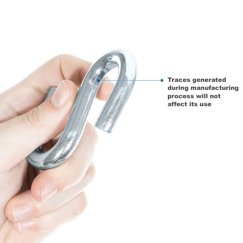 Paracord Planet - 4 Pack S-Shaped Metal Hooks (3/8