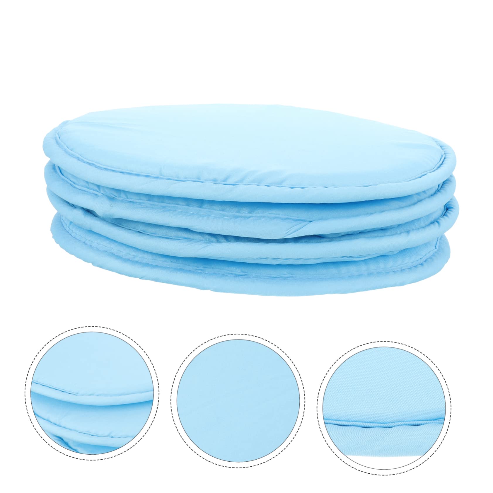 BESPORTBLE 4-Pack Round Outdoor Chair Cushions - Portable, Waterproof Seat Pads for Patio, Porch Swing, Picnic, Camping & Floor Sitting - Comfortable & Durable Garden Cushions for Backyard, Beach & Indoor Use
