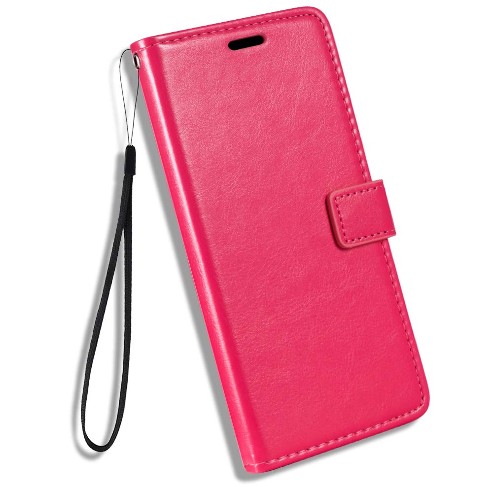 Premium PU Leather Magnetic Flip Wallet Case with Card Holder & Kickstand for Razer Phone 2 - Rose Gold | Slim Protective Cover for Daily Use, Travel & Business Meetings
