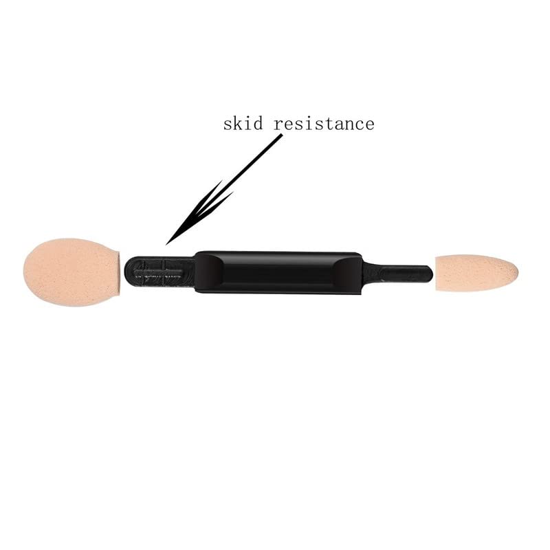 Belicia 12-Piece Disposable Dual-Sided Eyeshadow Sponge Applicators with Oval Tips - Soft Makeup Brushes for Blending & Smokey Eye Looks - Perfect for Travel, Professional Makeup Kits & Daily Beauty Routine