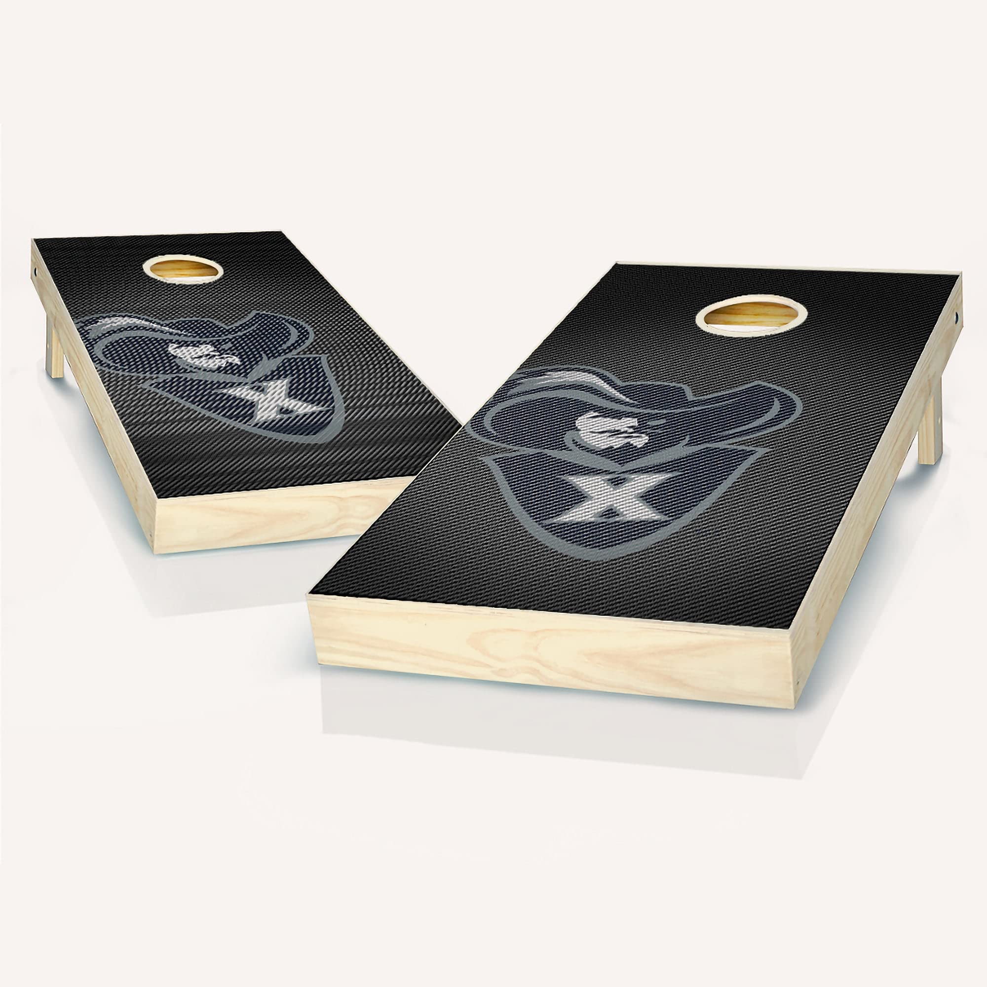 Premium Xavier Slanted Cornhole Game Set - 2 Wooden Boards, 8 Bean Bags, Carrying Case - Perfect for Backyard Parties, Tailgating & Outdoor Fun