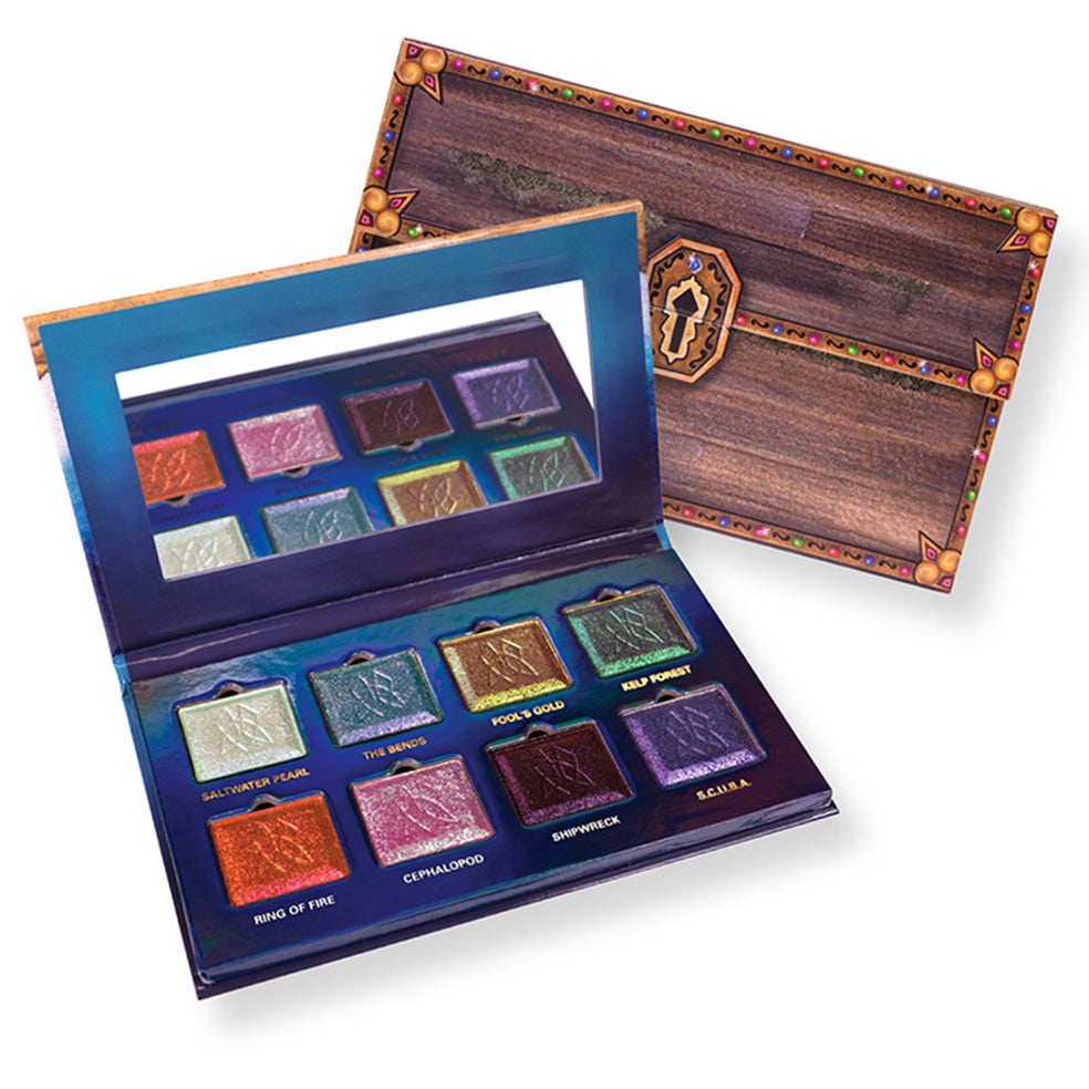 Deep Sea Treasures Eyeshadow Palette - 12 Vibrant Shades for Stunning Makeup Looks | Perfect for Party, Halloween & Cosplay