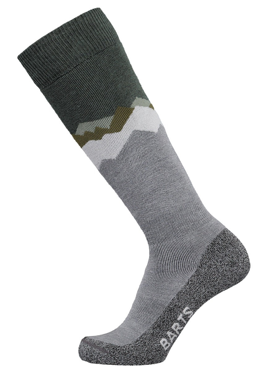 Barts Comfort Ski Socks for Men & Women - Warm Thermal Winter Hiking Socks for Snowboarding, Skiing & Outdoor Activities - Army Green