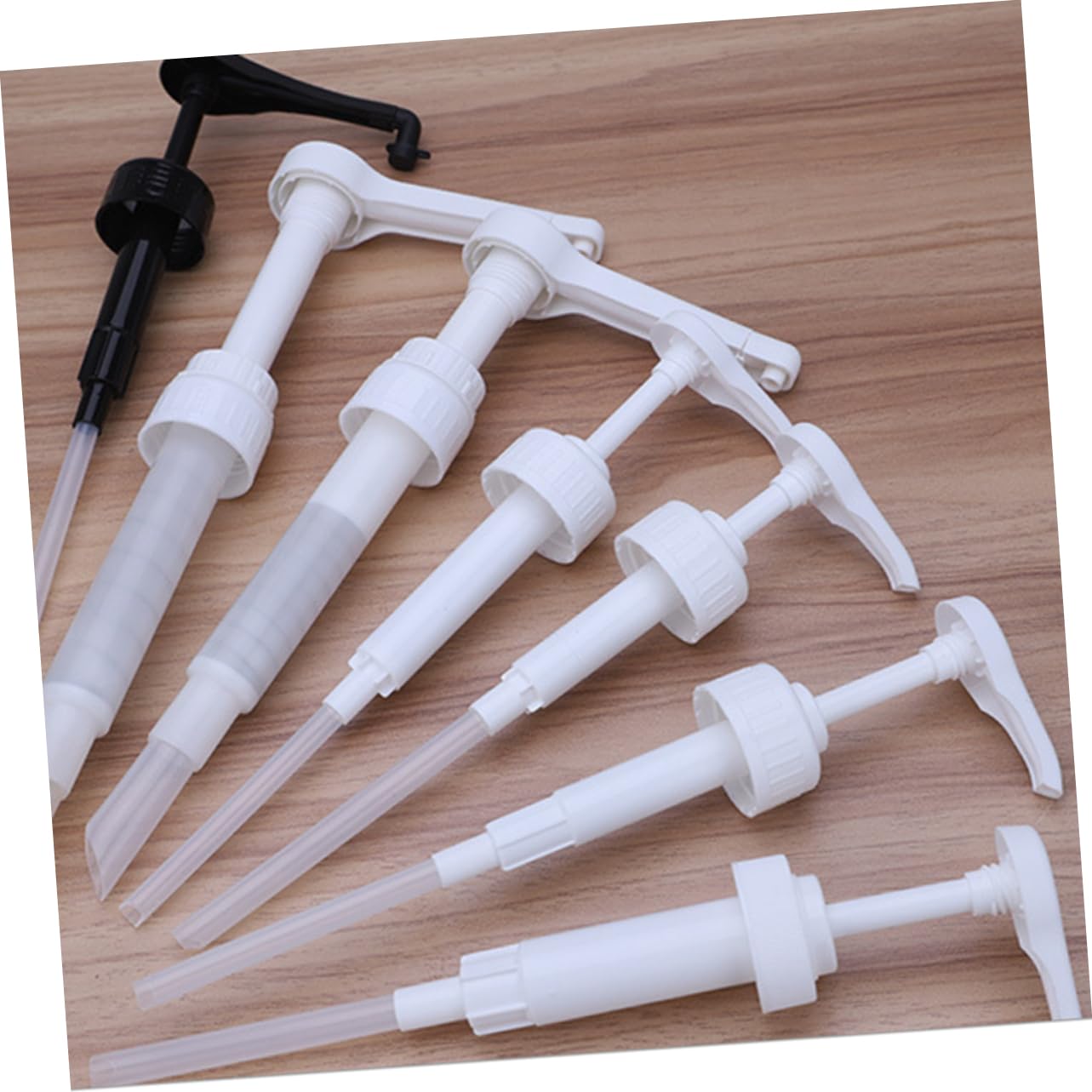 Food Grade Syrup Dispenser Pump - Replacement for Soap, Lotion & Cosmetic Bottles - BPA Free White Plastic Nozzle for Kitchen, Bathroom & DIY Projects
