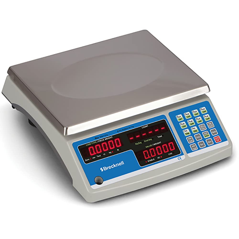Brecknell B140 60 lb Digital Coin Counting Scale with Parts Counting Function | 11.5