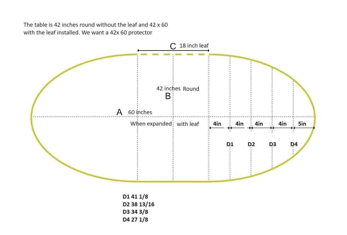 Custom-Cut Oval Clear PVC Vinyl Table Protector - 2mm Thick Scratch & Moisture Resistant Table Cover - 60x42 Inch Personalized Placemat for Dining Tables, Office Desks, and Countertops - Perfect for Home, Restaurant, and Event Use