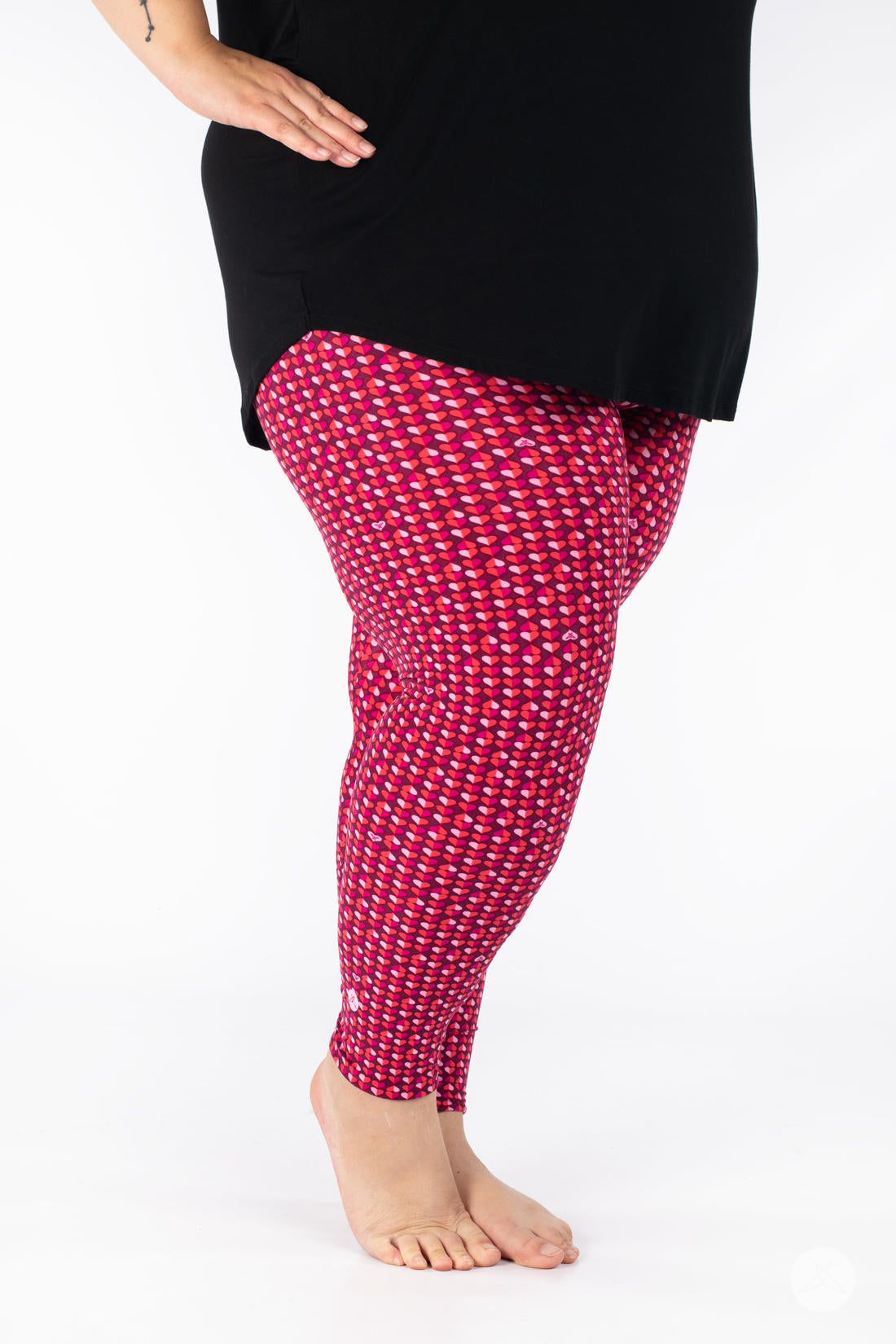Trendy Lovesick Printed Leggings for Women - High Waisted Yoga Pants for Workout, Lounge & Everyday Wear