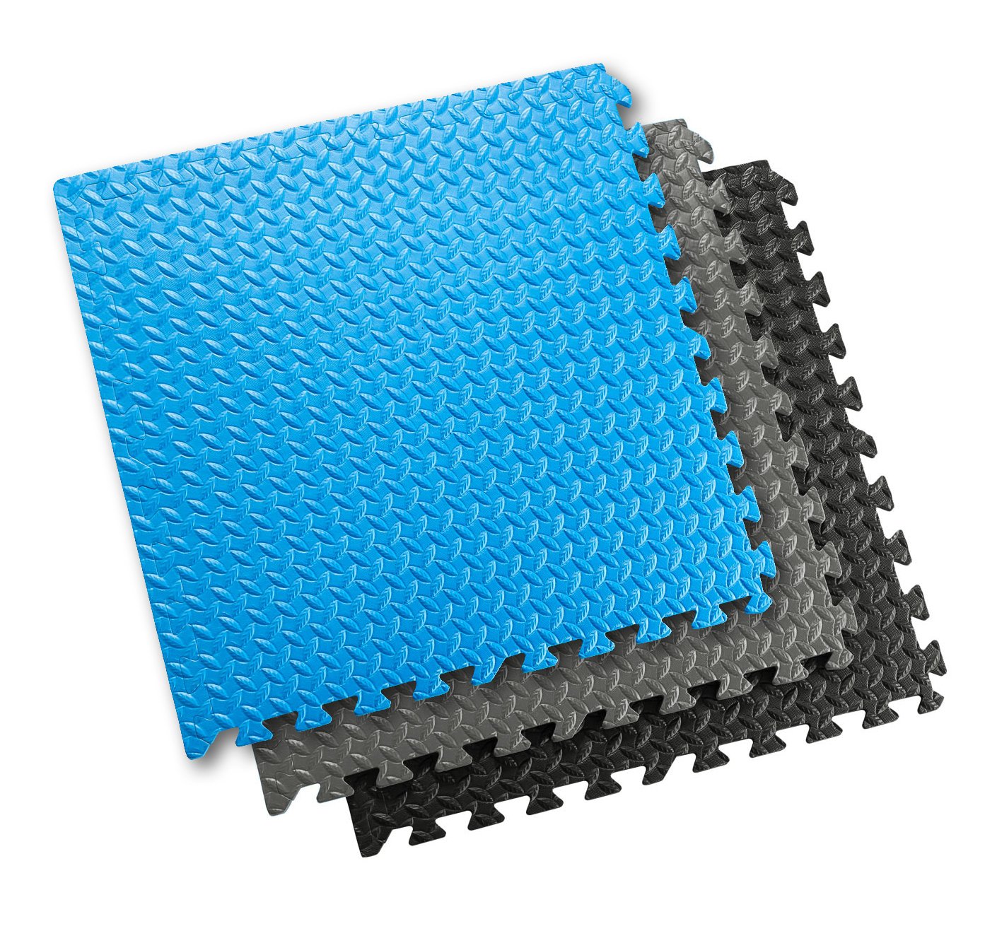 Sivan EVA Foam Interlocking Puzzle Exercise Mat - Non-Slip Floor Tiles for Home Gym, Yoga, Kids Playroom & Workout Areas - 24