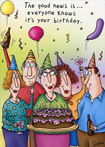 Funny Birthday Card - Good News Bad News by Oatmeal Studios | Humorous Greeting Card for Friends & Family | Perfect for Office Celebrations & Surprise Parties
