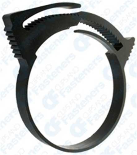 10 Pack Stainless Steel Nylon Hose Clamps 2-1/8
