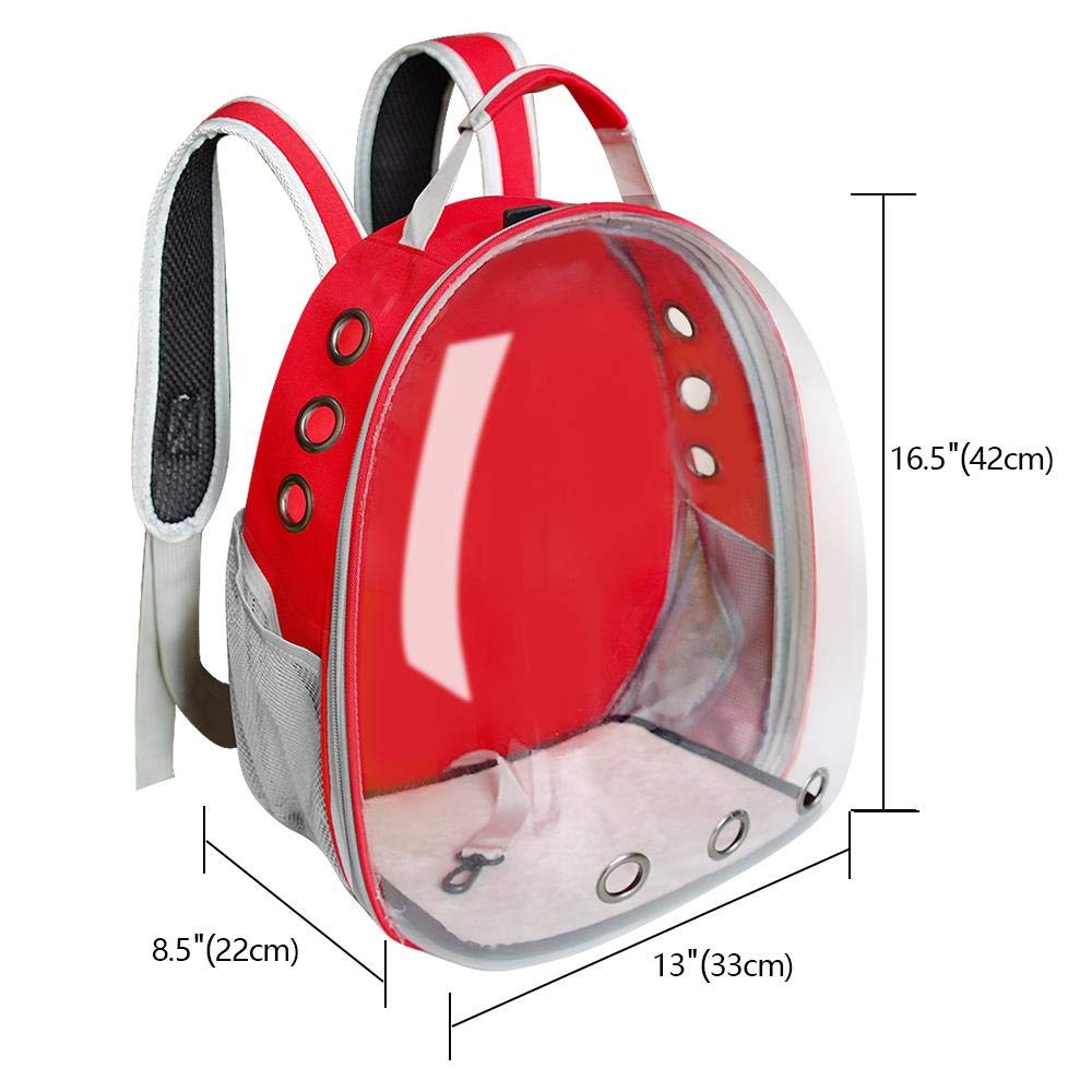 Portable Breathable Pet Carrier Backpack for Cats & Dogs - Transparent Travel Backpack for Small Pets, Puppies & Kittens (Yellow) - Perfect for Outdoor Adventures, Air Travel & Vet Visits