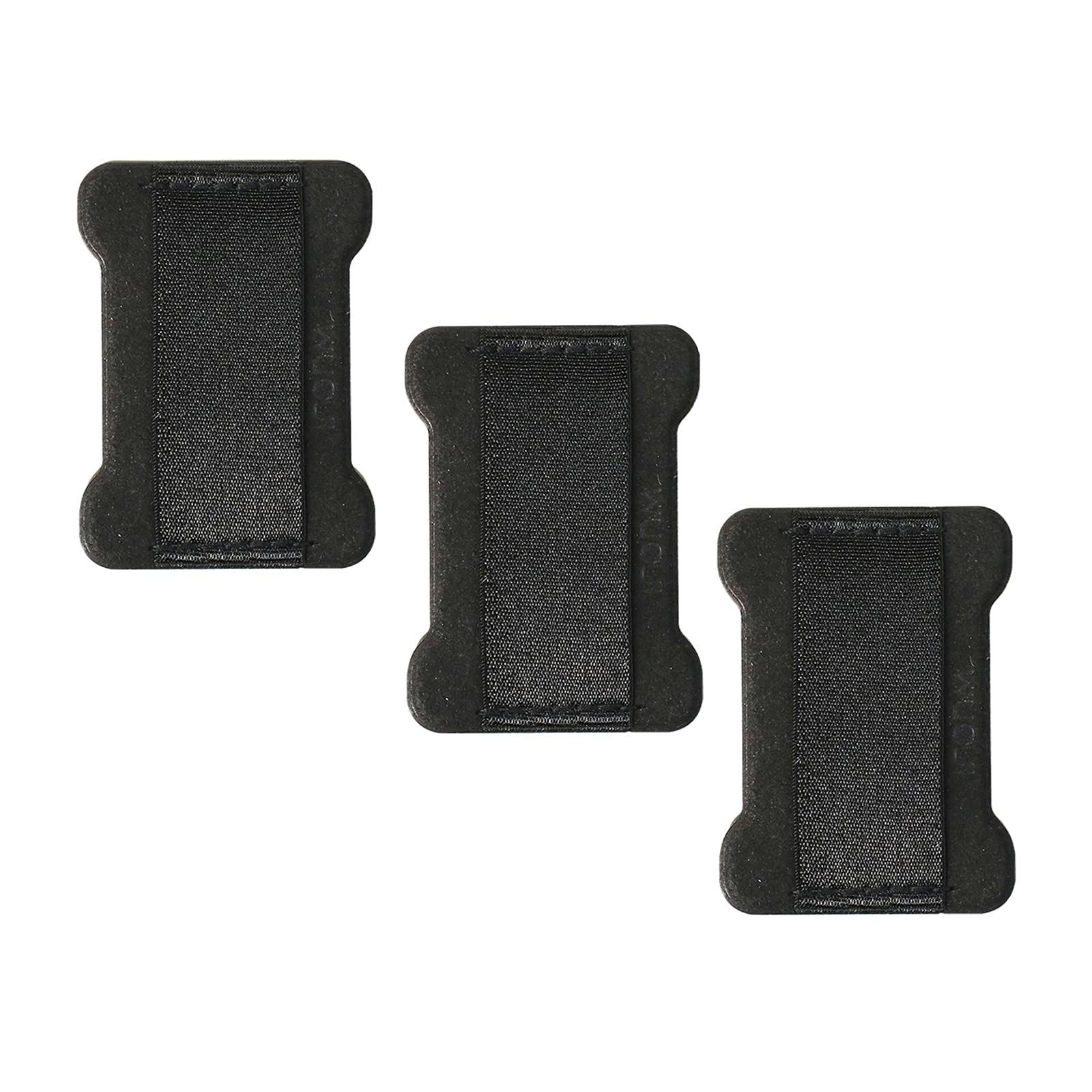 WUOJI Ultra-Thin Phone Grip Strap Holder - 3 Pack (Black) | Compatible with Most Smartphones | Secure & Comfortable Finger Strap for iPhone, Samsung, Pixel | Perfect for Gym, Travel & Daily Use