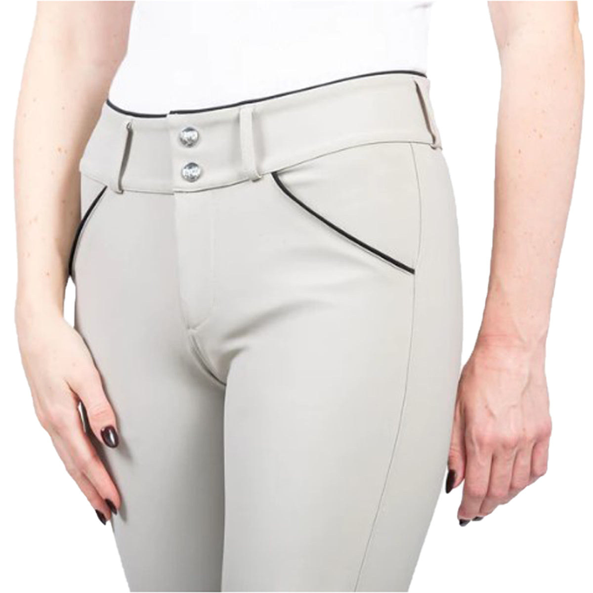 AP Hassinger The Hunter Knee Patch Breeches - Comfortable Equestrian Riding Pants for Women - Perfect for Horseback Riding, Show Jumping & Outdoor Activities