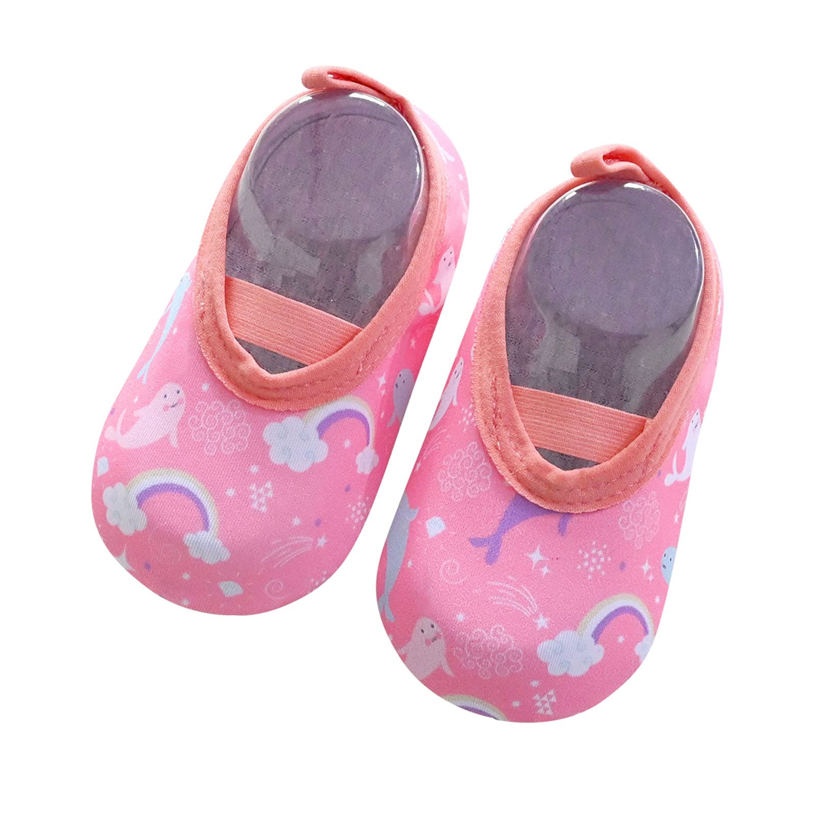**Best Kids Cartoon Swim Water Shoes - Non-Slip Barefoot Aqua Socks for Boys & Girls - Perfect for Beach, Pool & Water Play**