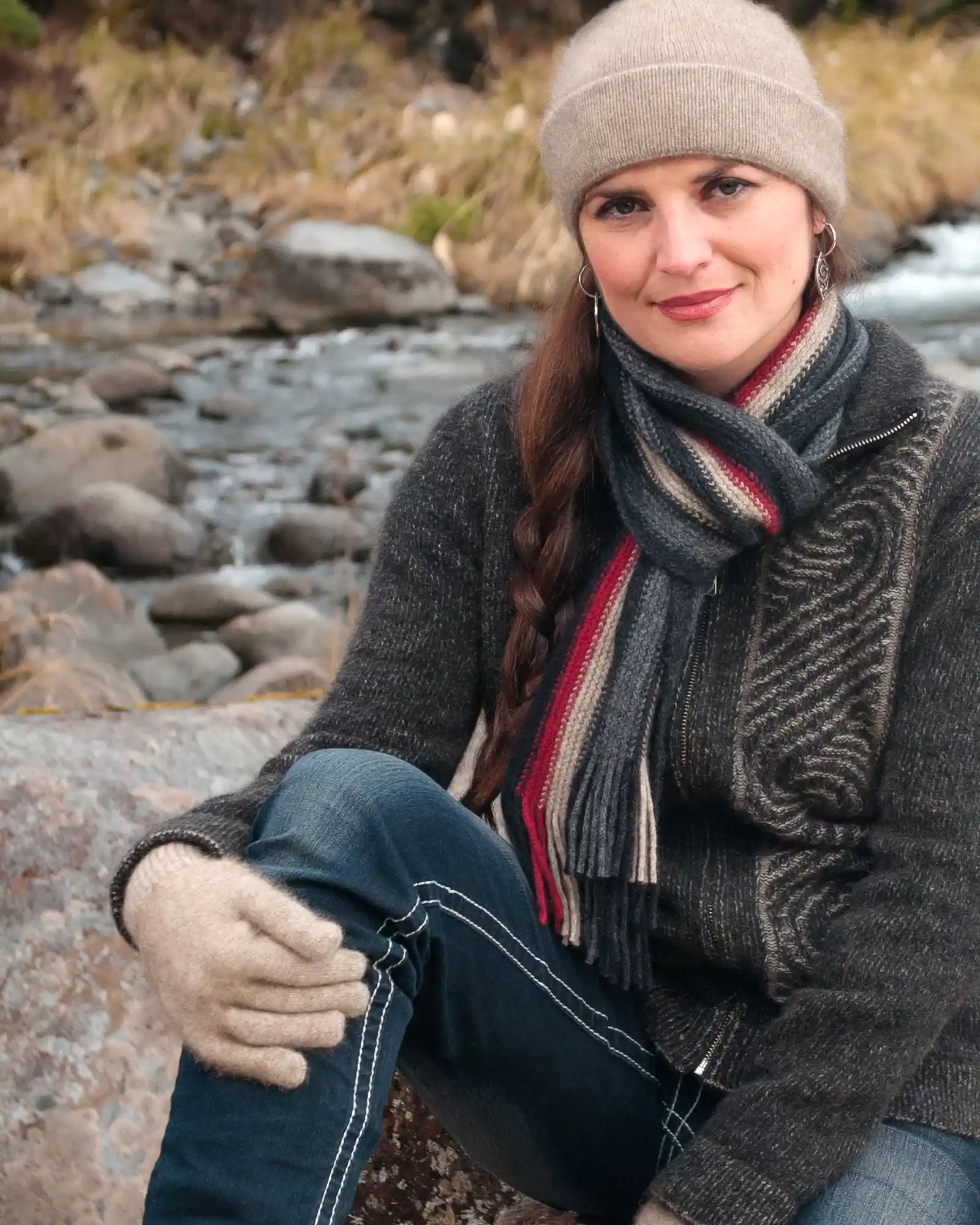 Premium Flax Plain Gloves with Possum Merino Wool Blend - NX100 - Warm Winter Gloves for Outdoor Activities & Cold Weather Protection