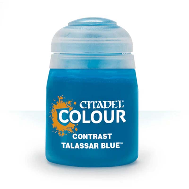 Citadel Contrast Talassar Blue Acrylic Paint - Fast Drying, High Pigment Miniature Paint for Warhammer & Tabletop Gaming - Perfect for Base Coating, Layering, and Detailing Miniatures