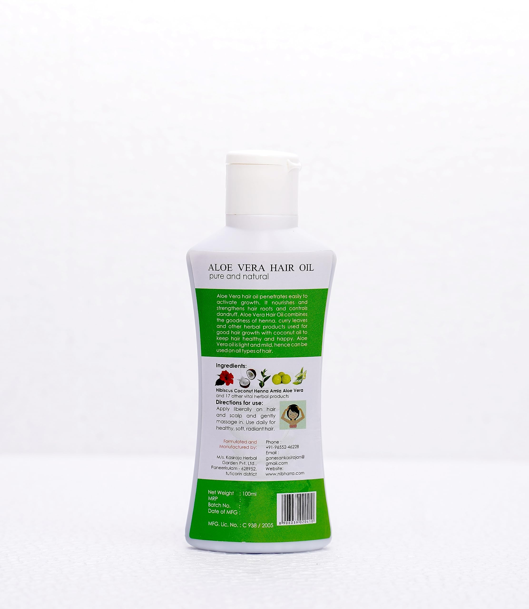 Nibharra Herbal Hair Shampoo & Conditioner with Aloe Vera - 100ml Natural Hair Oil for Women | Deep Moisturizing & Repair for Dry, Damaged Hair | Perfect for Daily Use & Salon-Quality Results