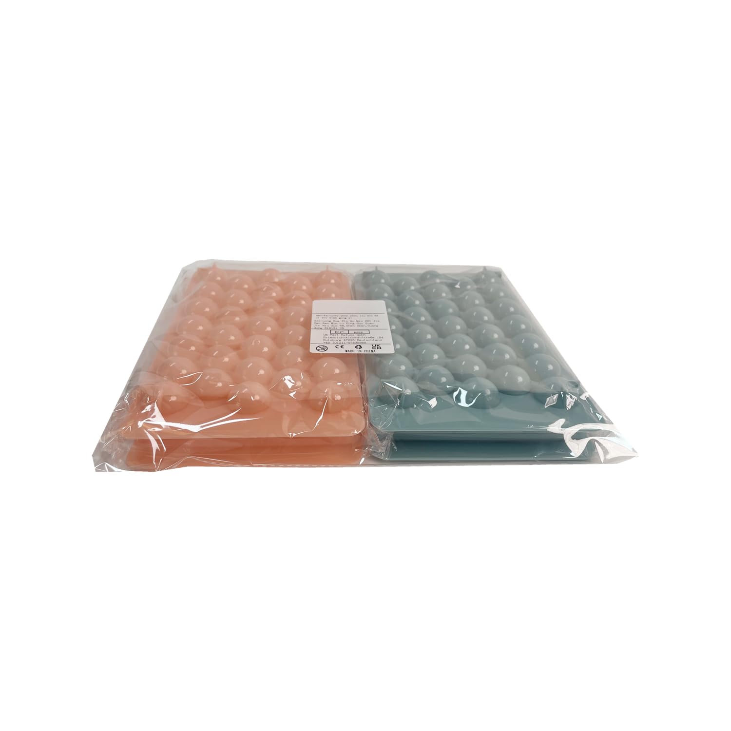 mciskin Mini Ice Cube Tray Balls - 2 Pack Round Ice Ball Maker Mold with Lid for Freezer | Perfect for Cocktails, Whiskey, Tea & Coffee | Ideal for Home Bars, Parties & Beverage Chilling