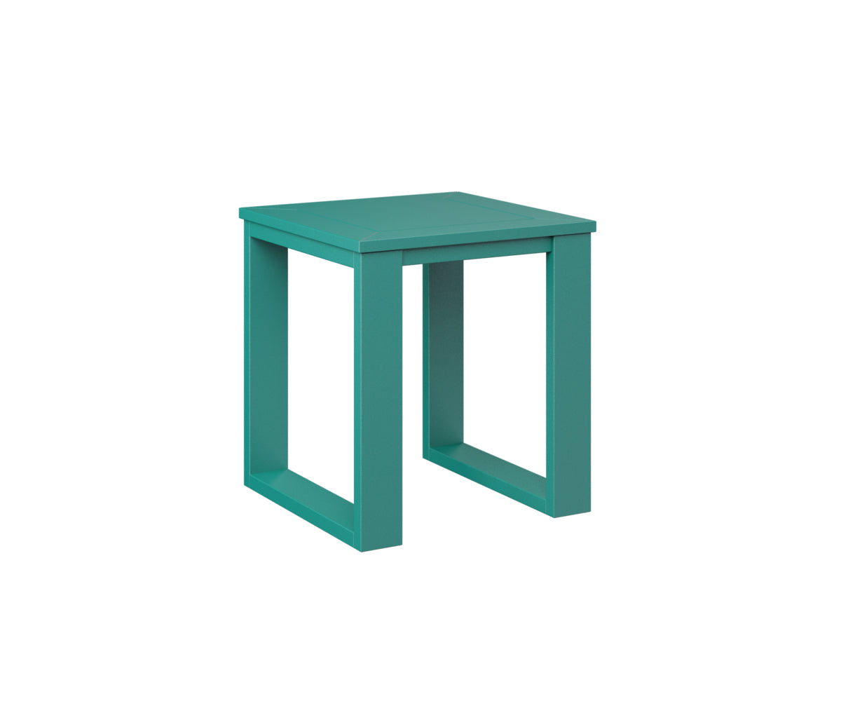 Berlin Gardens Nordic Square End Table - Modern Side Table for Living Room, Bedroom, or Patio - Perfect for Coffee, Books, and Decor