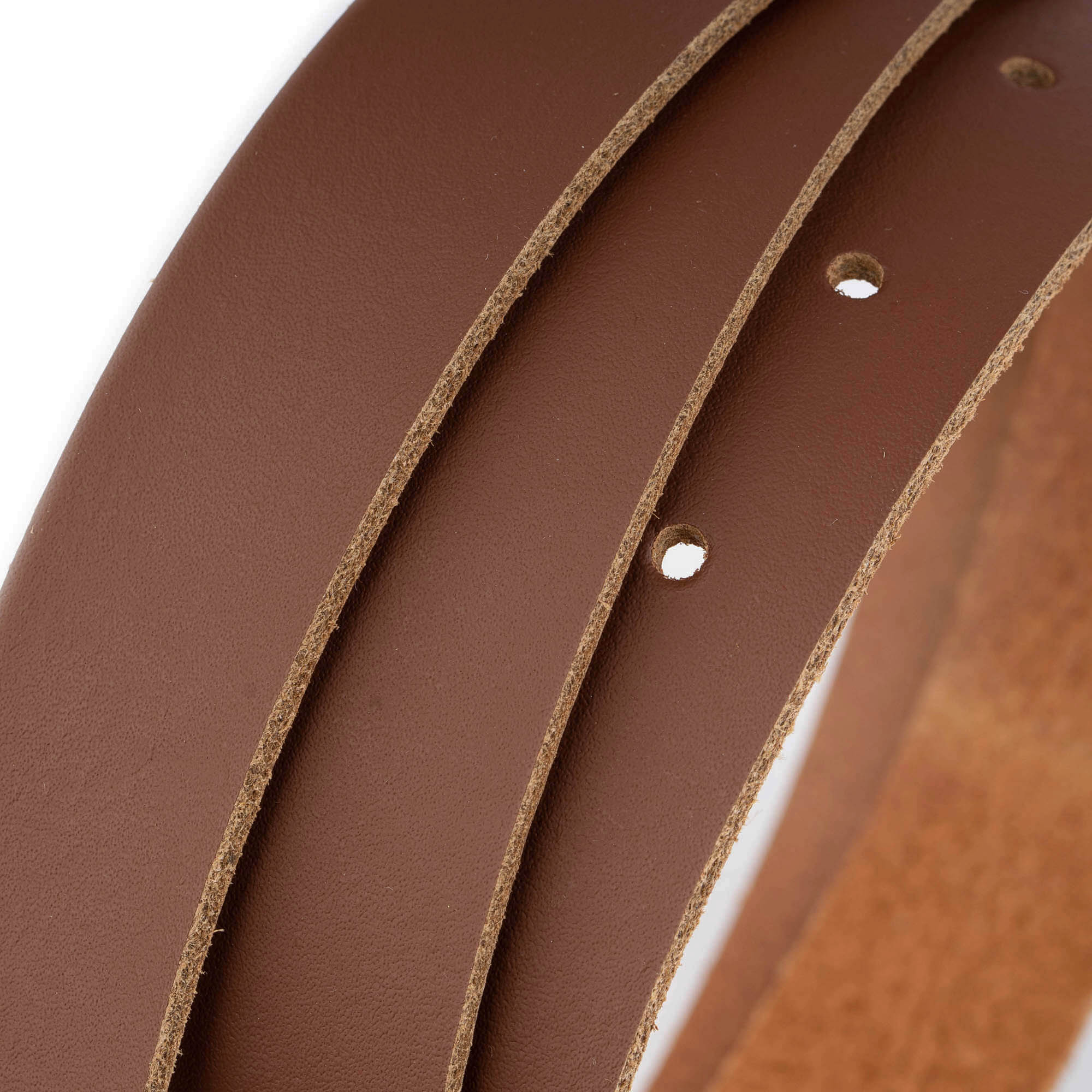 2.5 cm Brown Tan Genuine Leather Belt Strap Replacement for Versace Buckles - Perfect for Dress Pants, Jeans & Formal Outfits