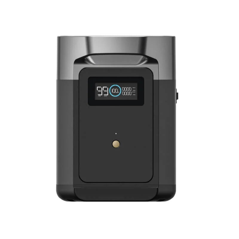 EcoFlow DELTA 2 Smart Extra Battery - 2400Wh Portable Power Station for Camping, RV, Home Backup & Outdoor Adventures | Expandable Solar Generator with Fast Charging