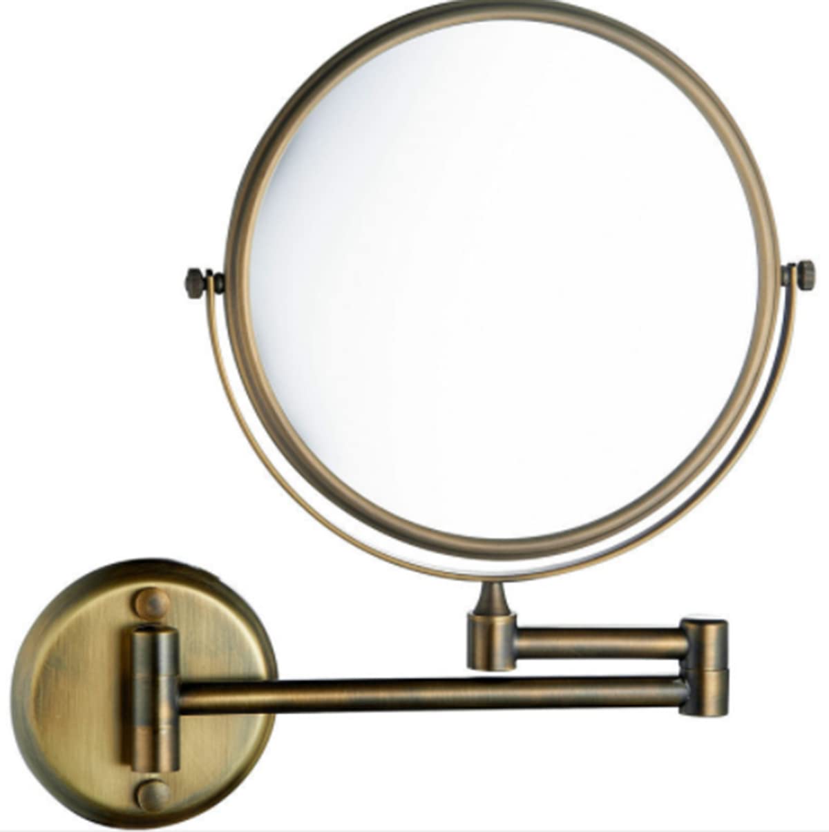 Full-Length Standing Mirror with Lights - Adjustable Vanity Mirror for Wall Mount or Freestanding Use, 360° Rotating Makeup Mirror for Bathroom, Bedroom, Hotel & Dressing Room
