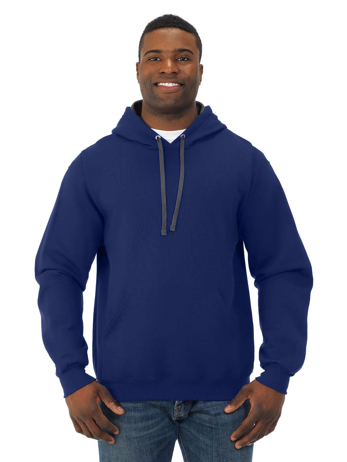 Fruit of the Loom Men's Soft Fleece Pullover Hoodie - Cozy & Warm Winter Sweatshirt for Casual Wear, Gym, and Outdoor Activities