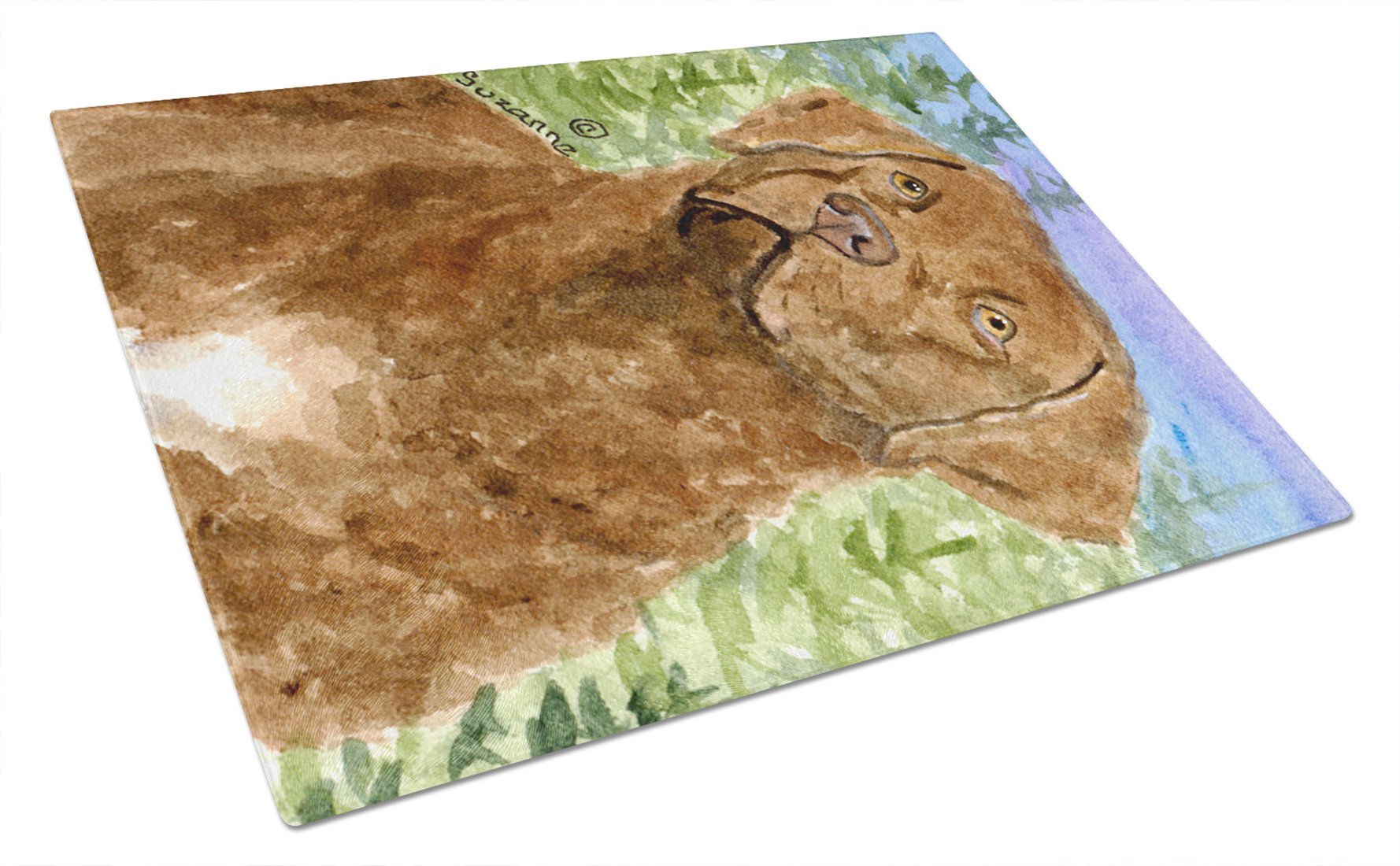 Chesapeake Bay Retriever Tempered Glass Cutting Board - Large Decorative Kitchen Chopping & Serving Board for Fruits, Vegetables & Charcuterie | Durable & Stylish Gift for Dog Lovers & Home Chefs
