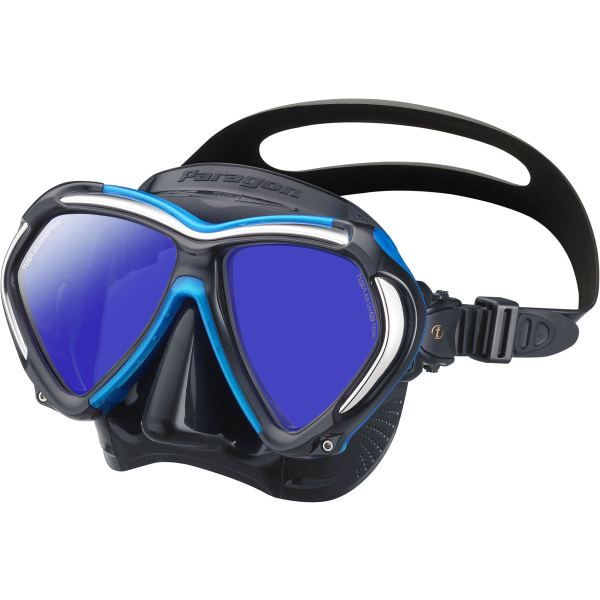 Tusa Paragon Scuba Diving Mask - Premium Snorkeling & Freediving Gear for Adults - Crystal Clear Panoramic View - Comfortable Silicone Skirt - Perfect for Ocean Adventures, Pool Training & Underwater Photography