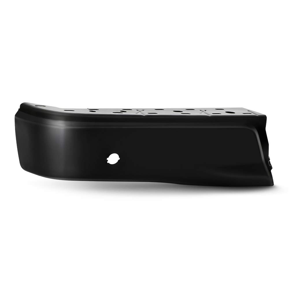 ACANII Powder Coated Rear Bumper Face Bar End Cap with Sensor Hole for 2015-2019 Ford F150 - Driver Side, Color-Matched Paint - Perfect for Off-Roading & Truck Customization