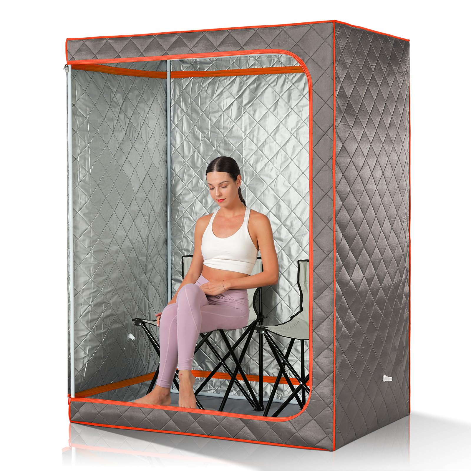Portable Steam Sauna Tent for 1-2 People | Full Size Foldable Home Sauna with 2 Chairs | Detox & Relaxation for Couples, Spa Lovers & Home Wellness | Perfect for Small Spaces, Apartments & Post-Workout Recovery
