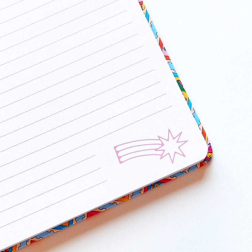 2024 Stamp Pattern Notebook - Aesthetic Journal for Writing, Planning & Sketching | Perfect for Students, Artists & Office Use